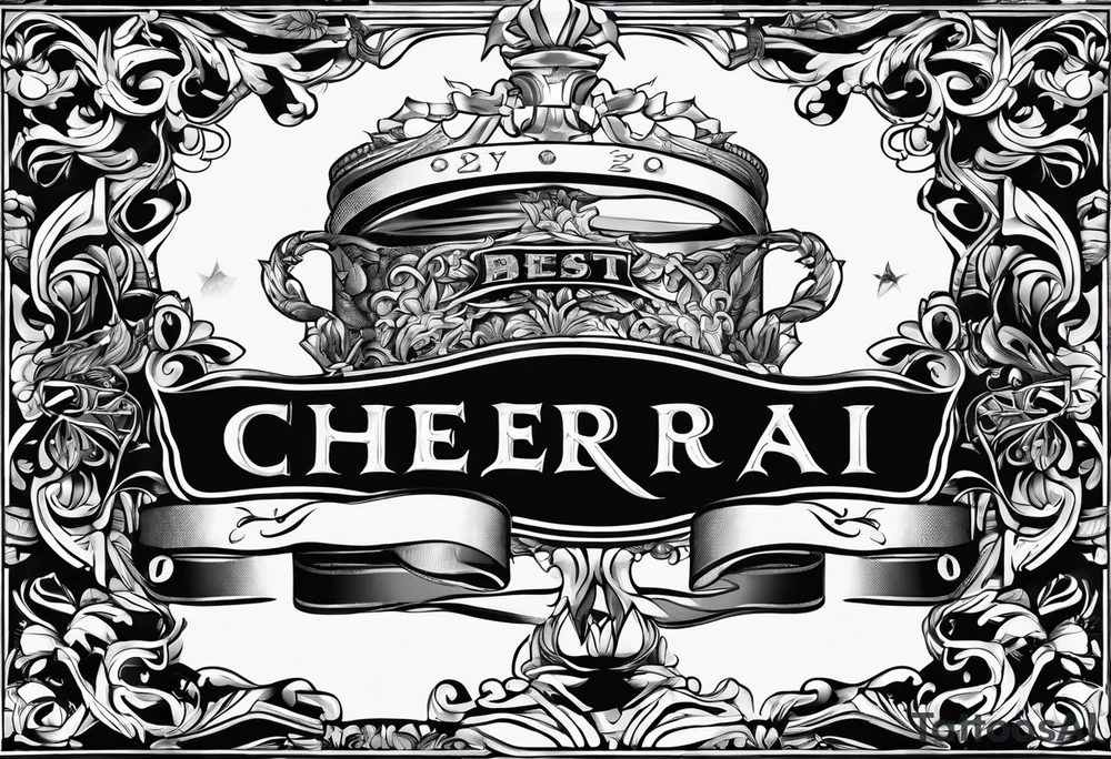 Cheers Mate text, armband +Cancer Ribbon tattoo idea