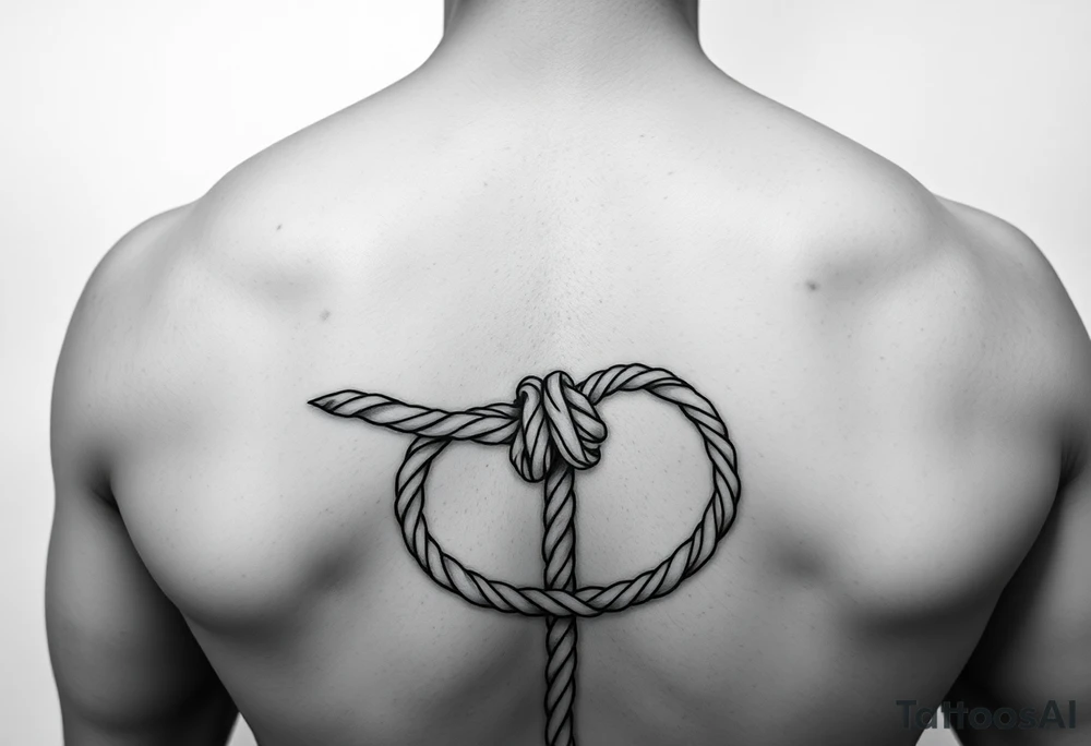 bdsm submissive bound by rope tattoo idea