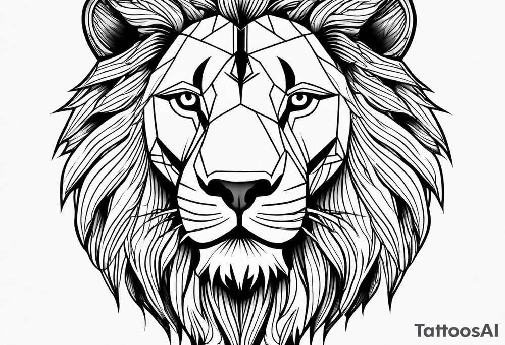 Representation of God underneath an up arrow to the left of an image of a man above a down arrow. tattoo idea