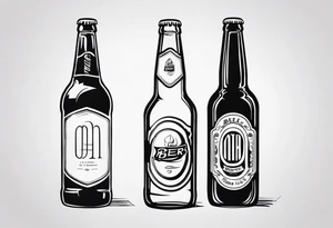 A BEER BOOTLE tattoo idea