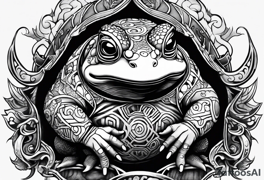 Jiraiya Naruto Gamakichi toad tattoo idea