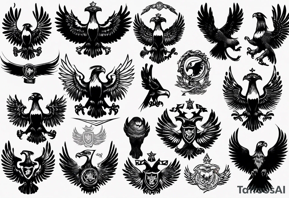 russian eagle tattoo idea