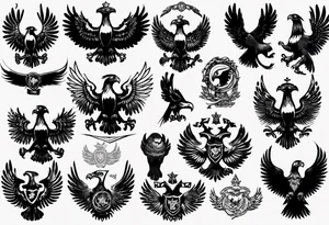 russian eagle tattoo idea