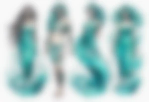 a turquoise water woman standing in the waves tattoo idea