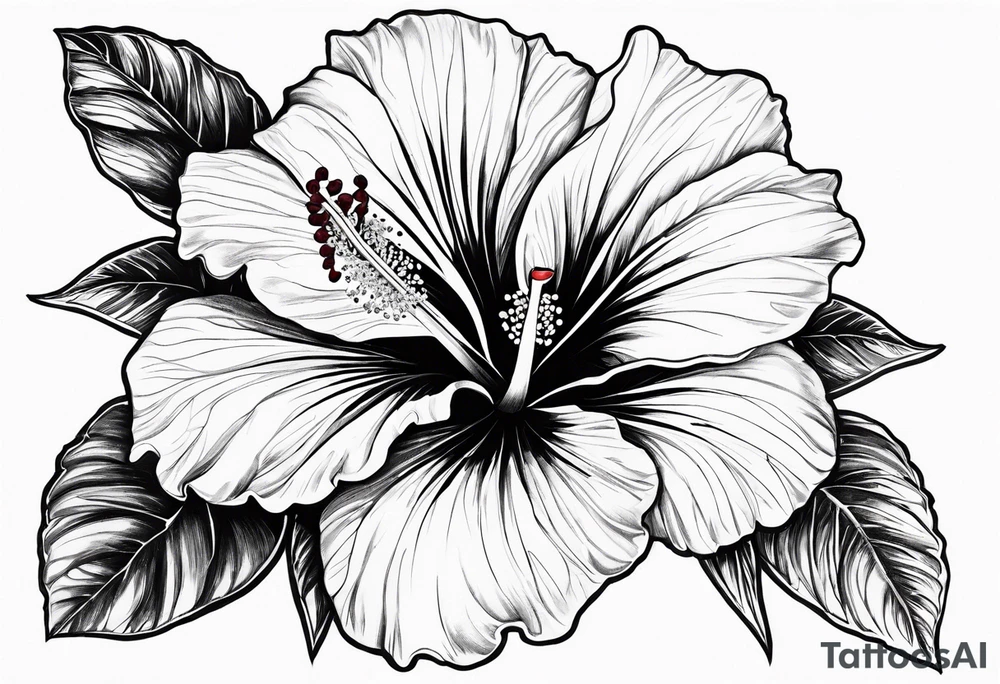 Hibiscus tattoo idea
