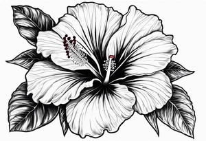 Hibiscus tattoo idea