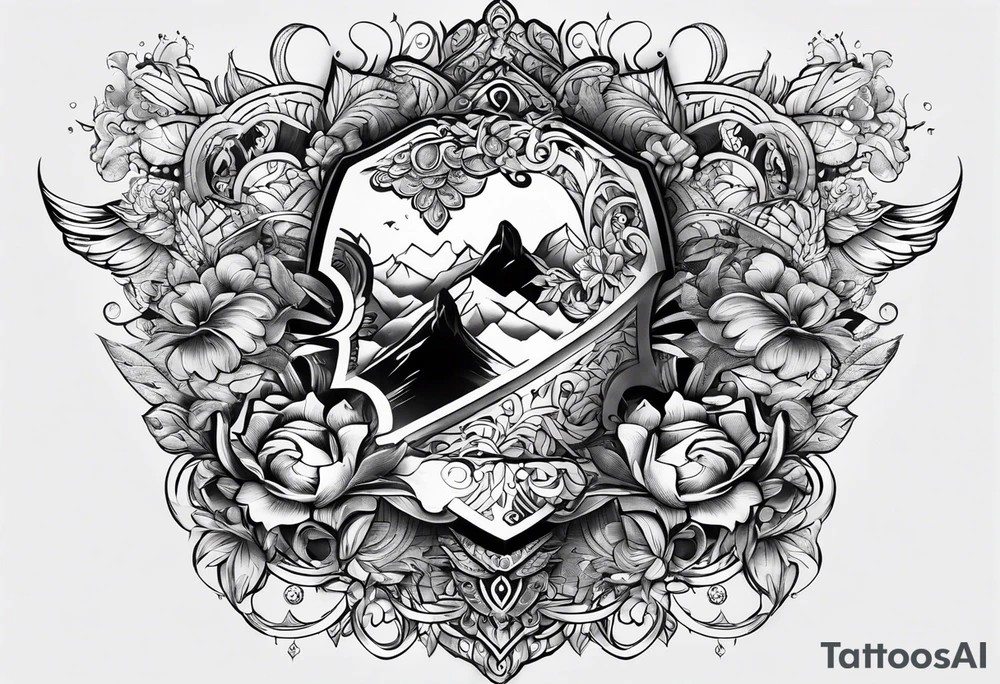 4 Spielkarten, 2 Würfel tattoo idea