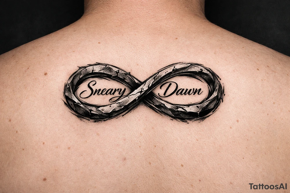 Sneary Dawn wrote inside one infinity symbol tattoo idea