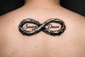 Sneary Dawn wrote inside one infinity symbol tattoo idea