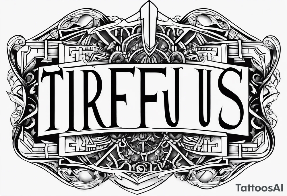 Trifus(name) just the word tattoo idea