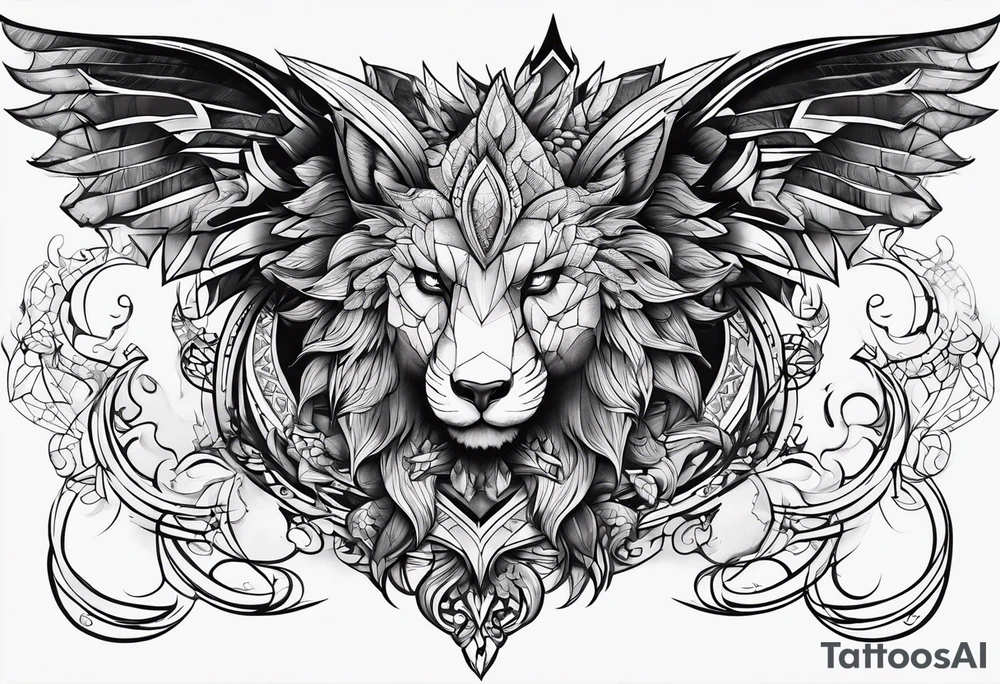 chimera tattoo idea