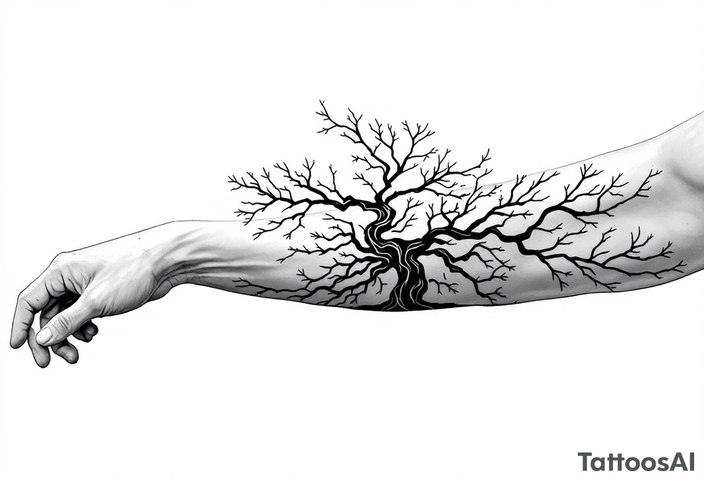 tree tattoo symbolizing order tattoo idea