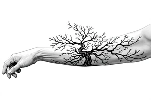 tree tattoo symbolizing order tattoo idea