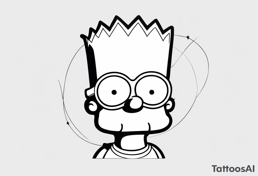 BART SIMPSON AS AN ESHAY tattoo idea