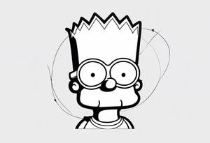 BART SIMPSON AS AN ESHAY tattoo idea