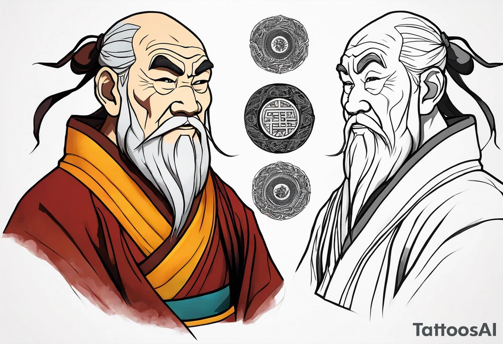 uncle Iroh from Avatar the legend of aang tattoo idea