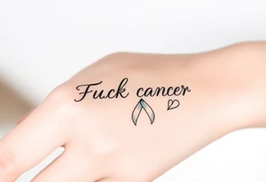 Fuck cancer tattoo idea