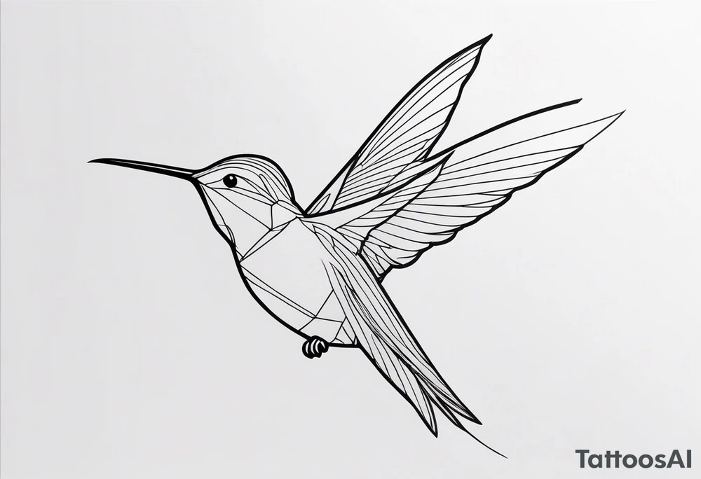 humming bird tattoo idea