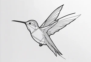 humming bird tattoo idea