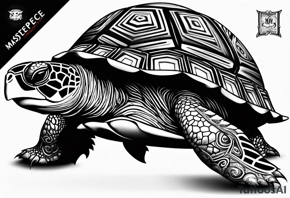 Turtle palau tattoo idea