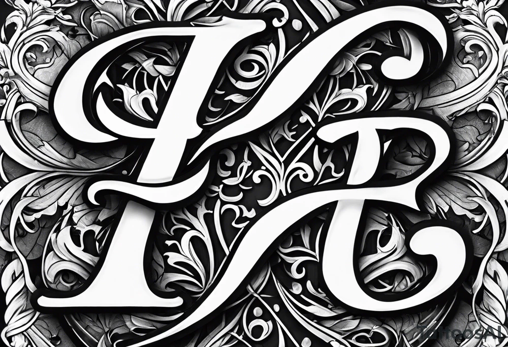 The intertwined script letter ‘E’ tattoo idea The intertwined script letter ‘E’ tattoo idea