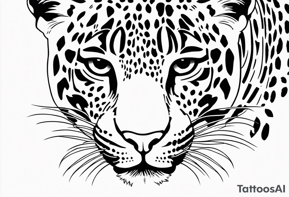 leopard PRINT ONLY tattoo idea