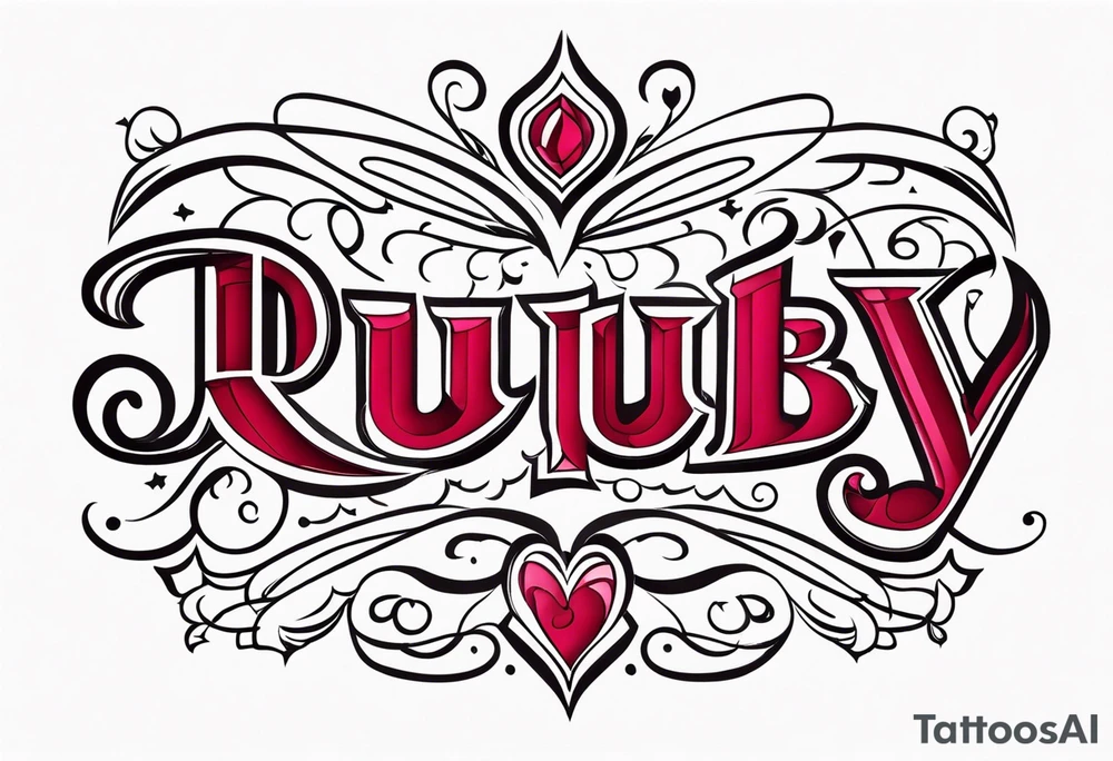 Ruby 🐾 tattoo idea
