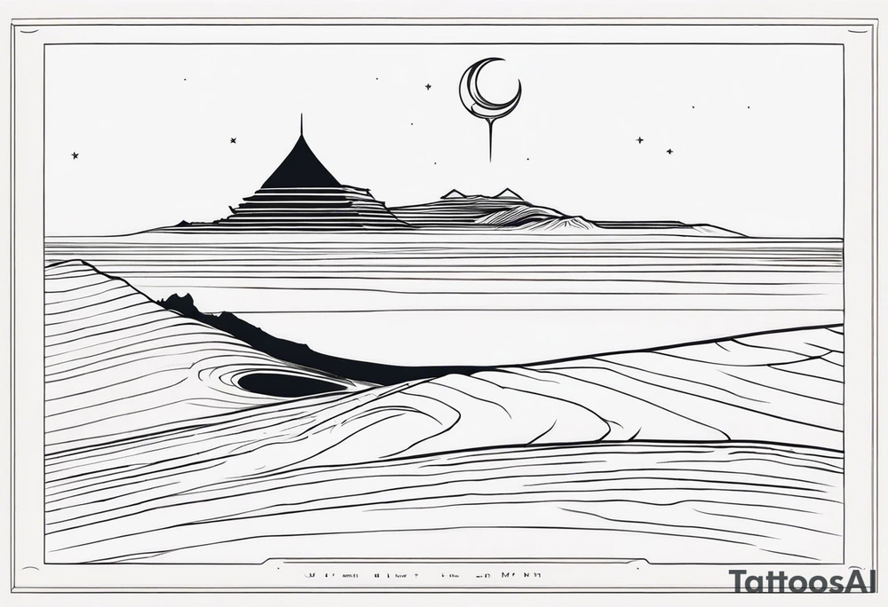 From the book dune, the gom jabbar tattoo idea