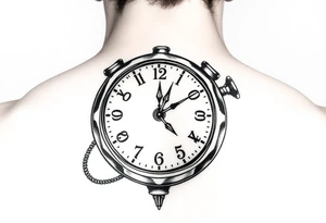 Ghears, clock, gambling, hustling tattoo idea