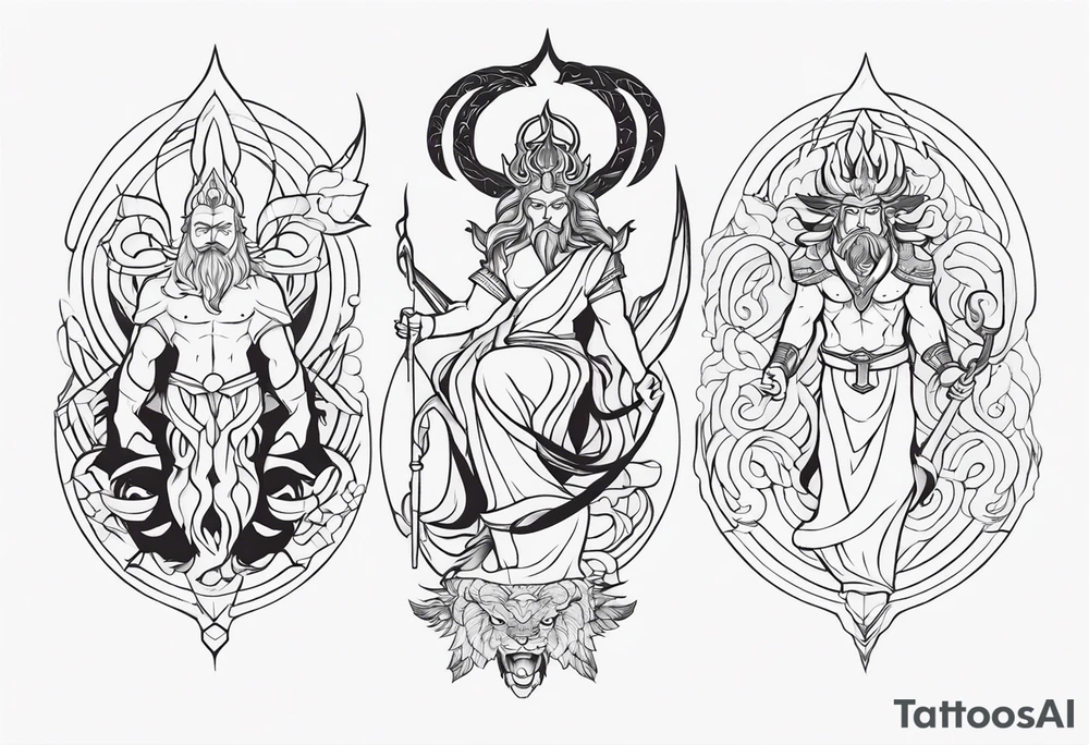 mythological gods tattoo idea