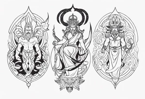 mythological gods tattoo idea