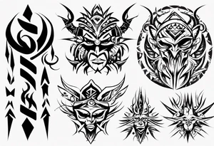 tribal artwork tattoo idea
