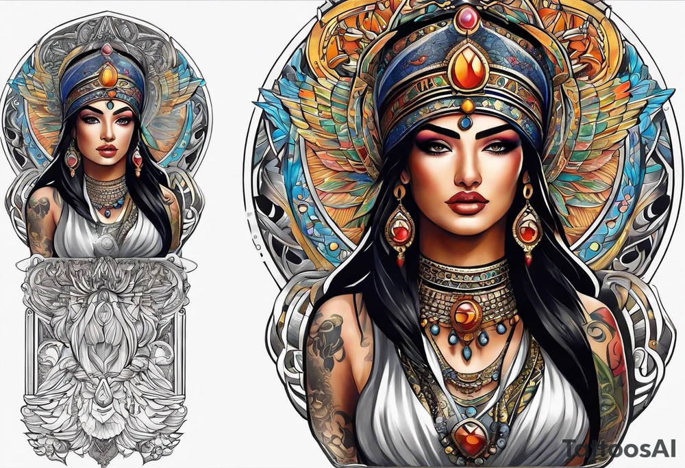 Isis Goddess Tattoo tattoo idea