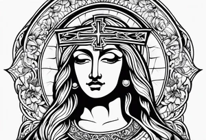 "Falling in love with Jesus" text tattoo idea