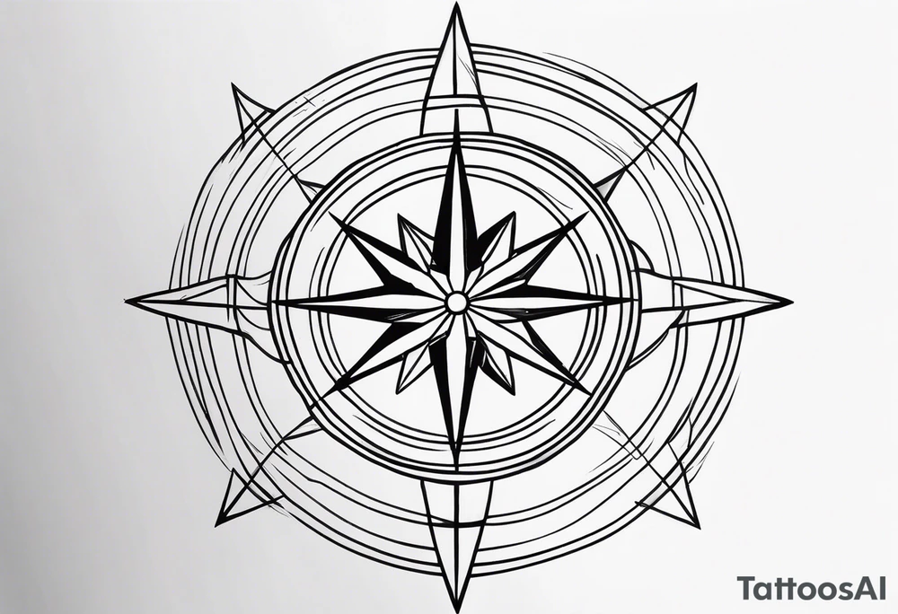 Wind Rose tattoo idea