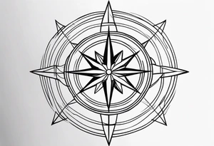 Wind Rose tattoo idea