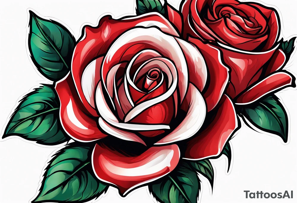 a red rose tattoo idea