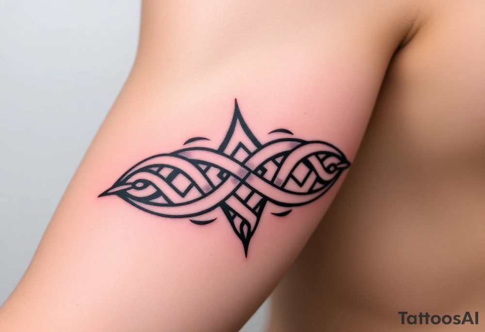 Celtic knot band tattoo idea