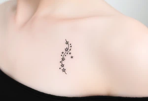 Cascade of stars swirl tattoo idea