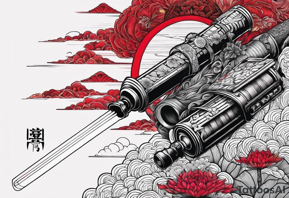 Makes an image that with lightsabers tattoo idea