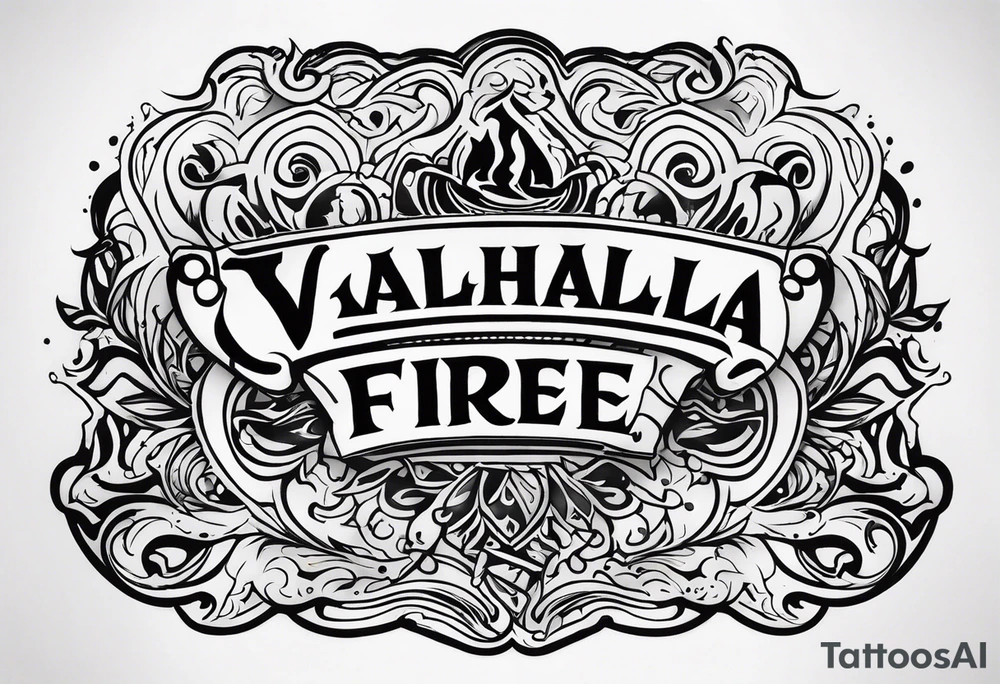 Valhalla fire tattoo idea