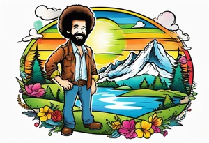 Bob Ross tattoo idea