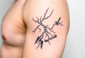 Lightning scene tattoo idea