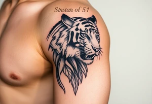 spartan with a tiger tattoo idea