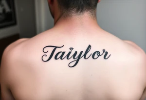 The name Taiylor spelled with the O as a diamond ring with hearts behind the ear tattoo tattoo idea