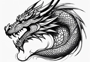 Dragon full arm tattoo idea