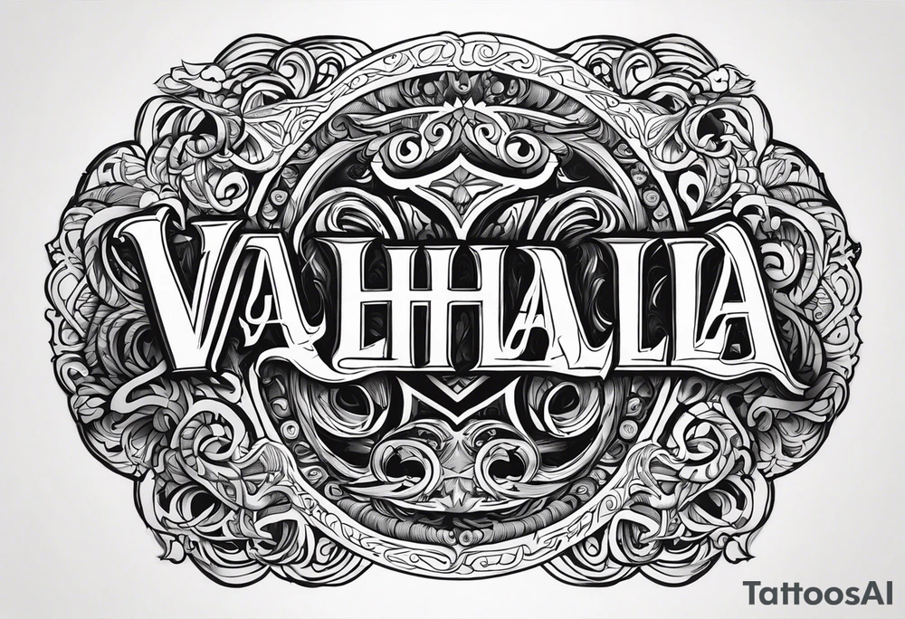 Valhalla gods tattoo idea