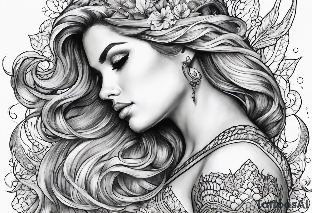 Mermaid tattoo idea