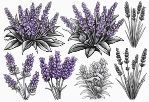 Lavender bundle tattoo idea
