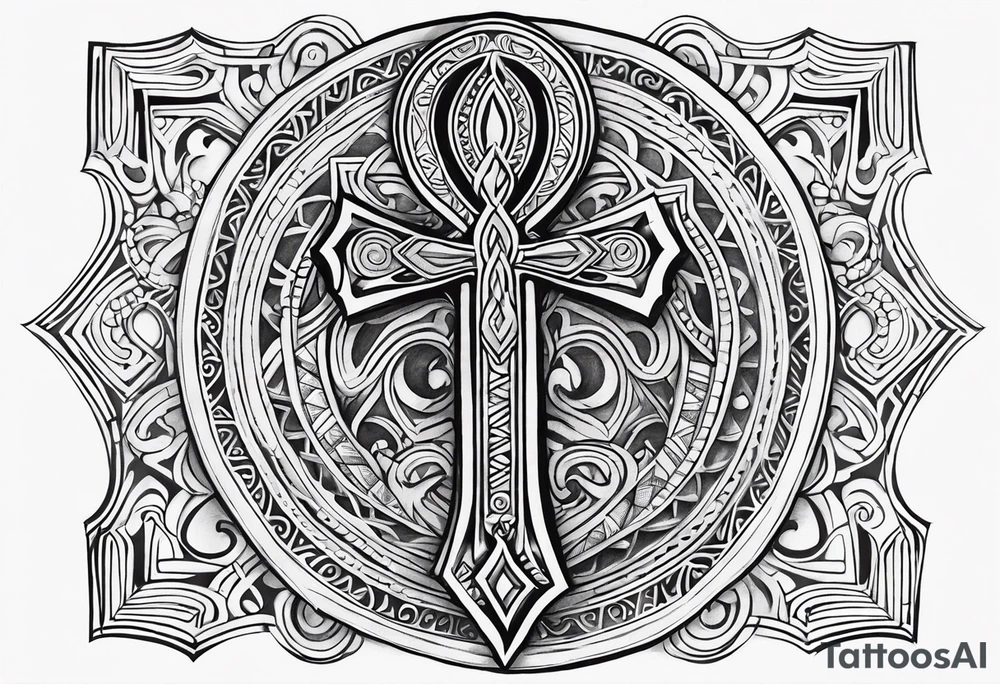 ankh, maori tattoo idea
